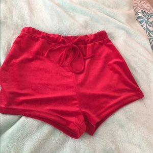 Red Velvet Shorts
